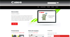 Desktop Screenshot of distribuidor-canon-mexico.com